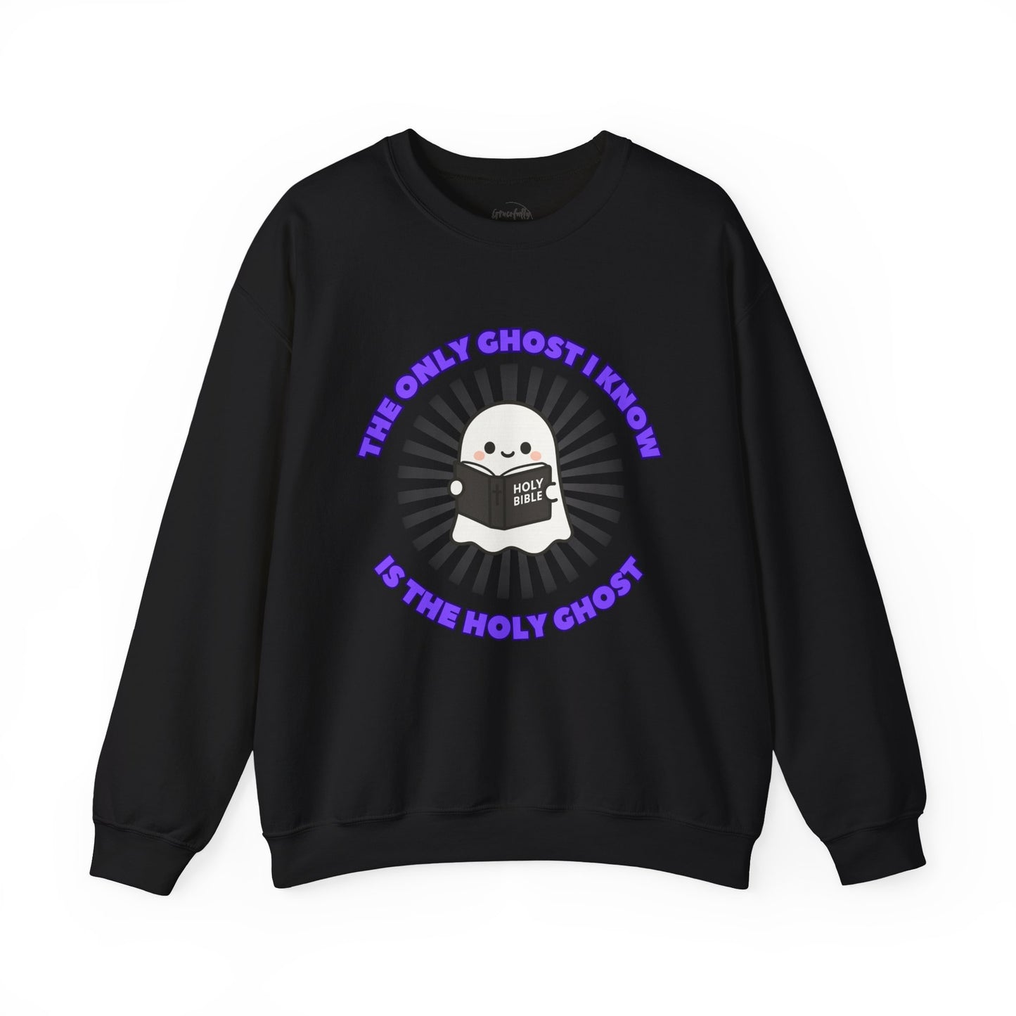 Holy Ghost Ghostly Humor Crewneck Sweatshirt - Fun Halloween Gift