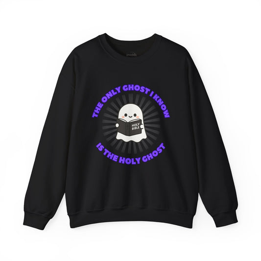 Holy Ghost Ghostly Humor Crewneck Sweatshirt - Fun Halloween Gift