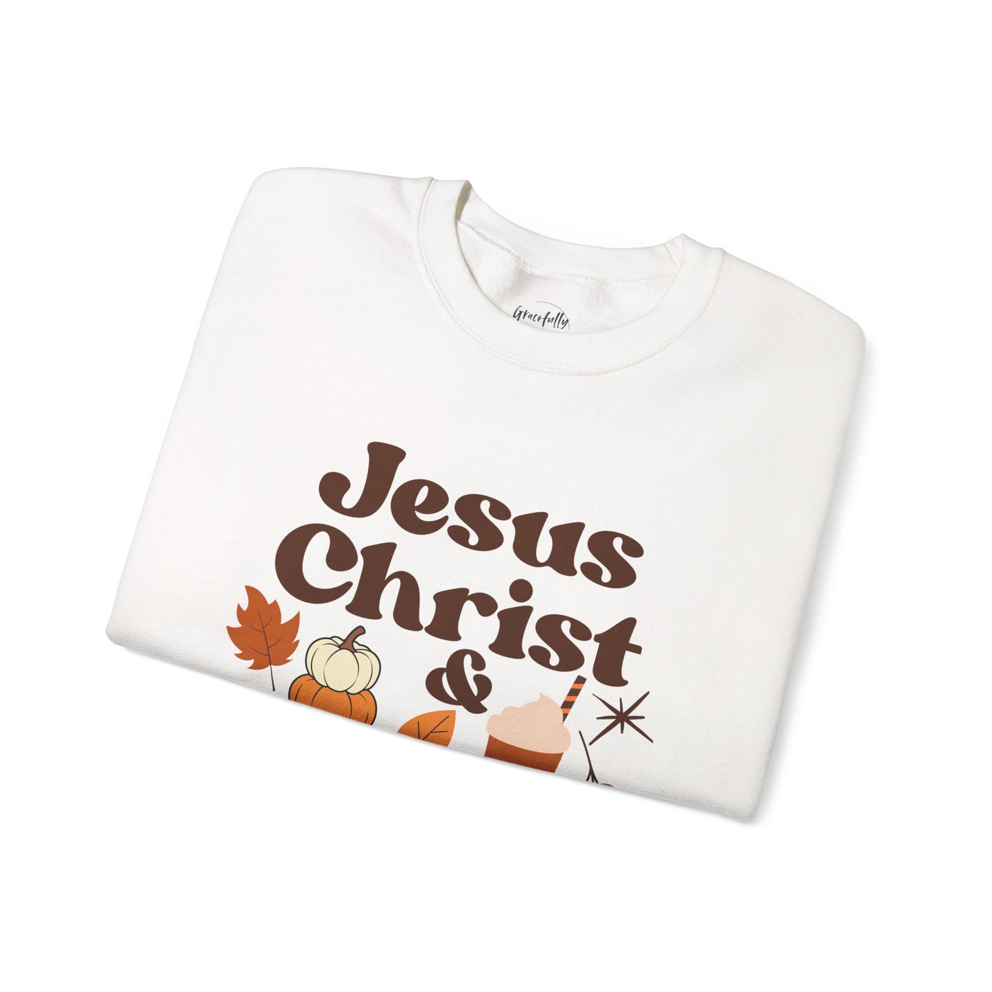 Fall Jesus Christ & Pumpkin Spice Sweatshirt