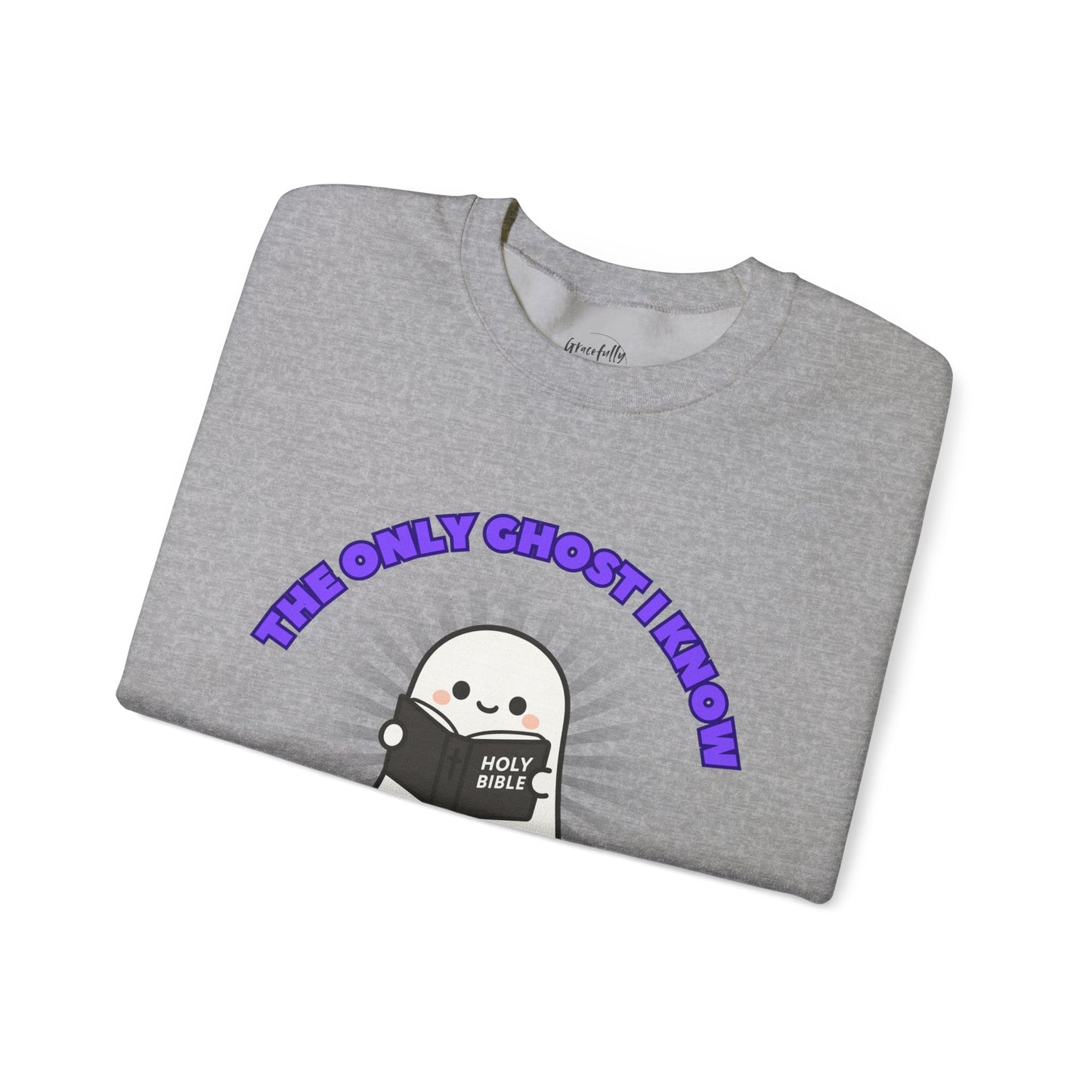 Holy Ghost Ghostly Humor Crewneck Sweatshirt - Fun Halloween Gift