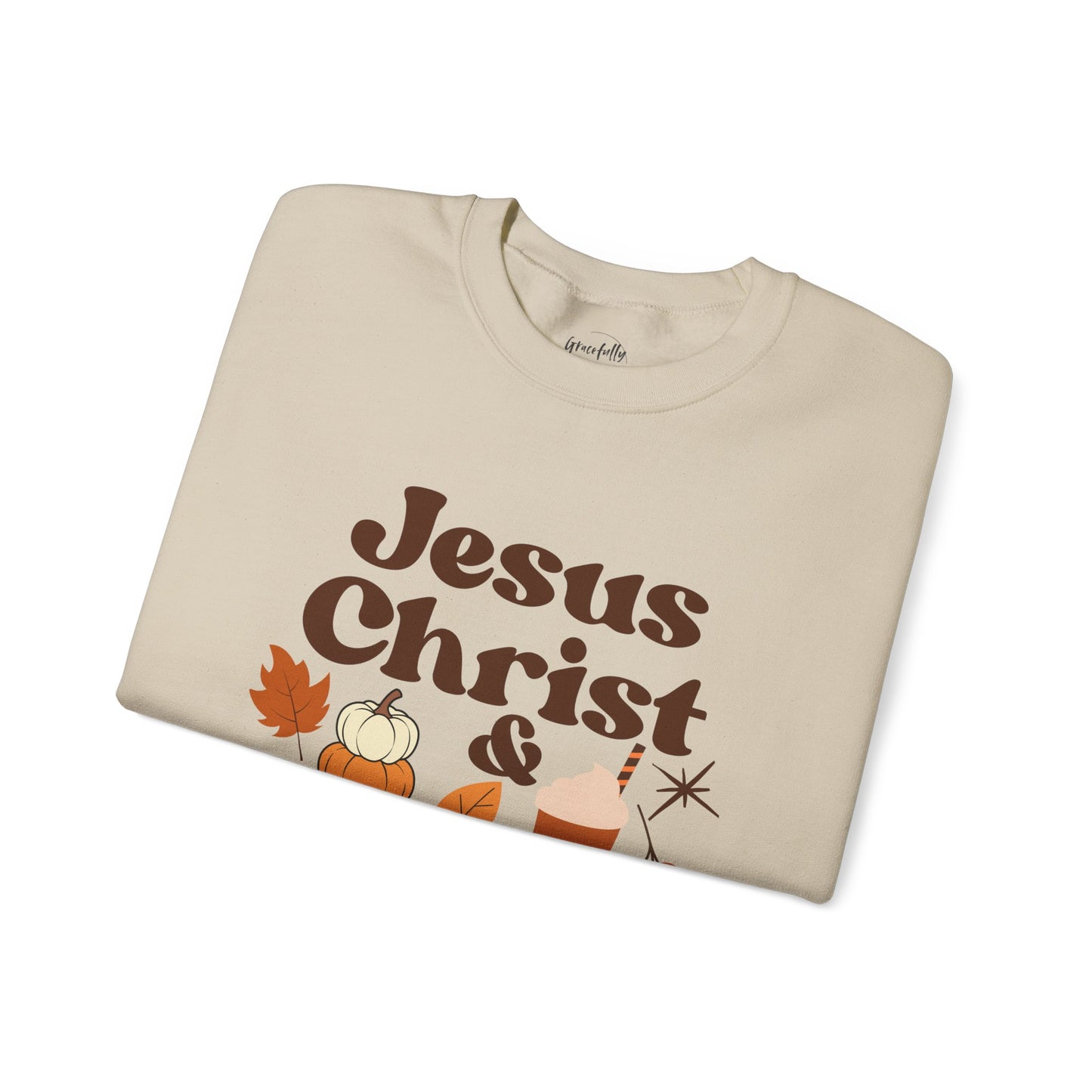 Fall Jesus Christ & Pumpkin Spice Sweatshirt