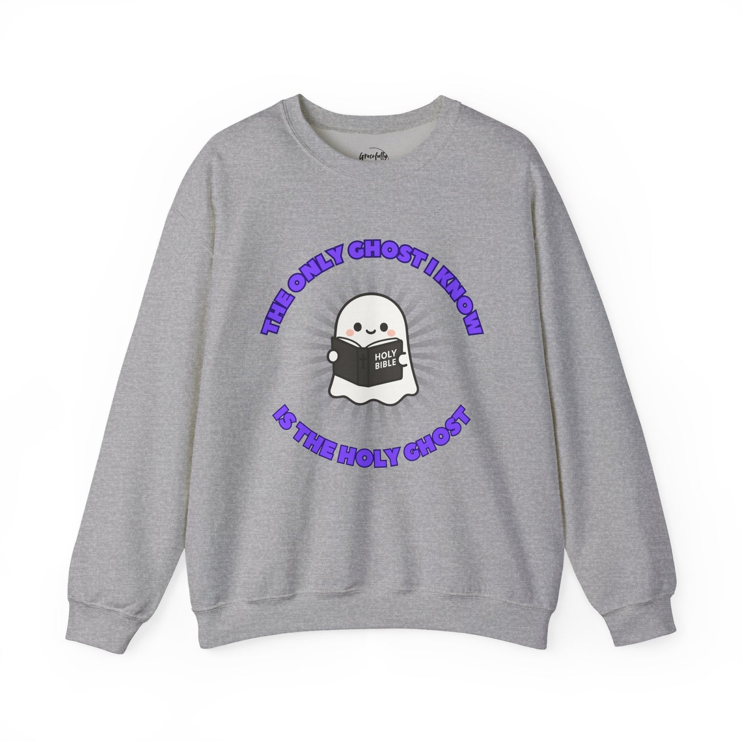 Holy Ghost Ghostly Humor Crewneck Sweatshirt - Fun Halloween Gift