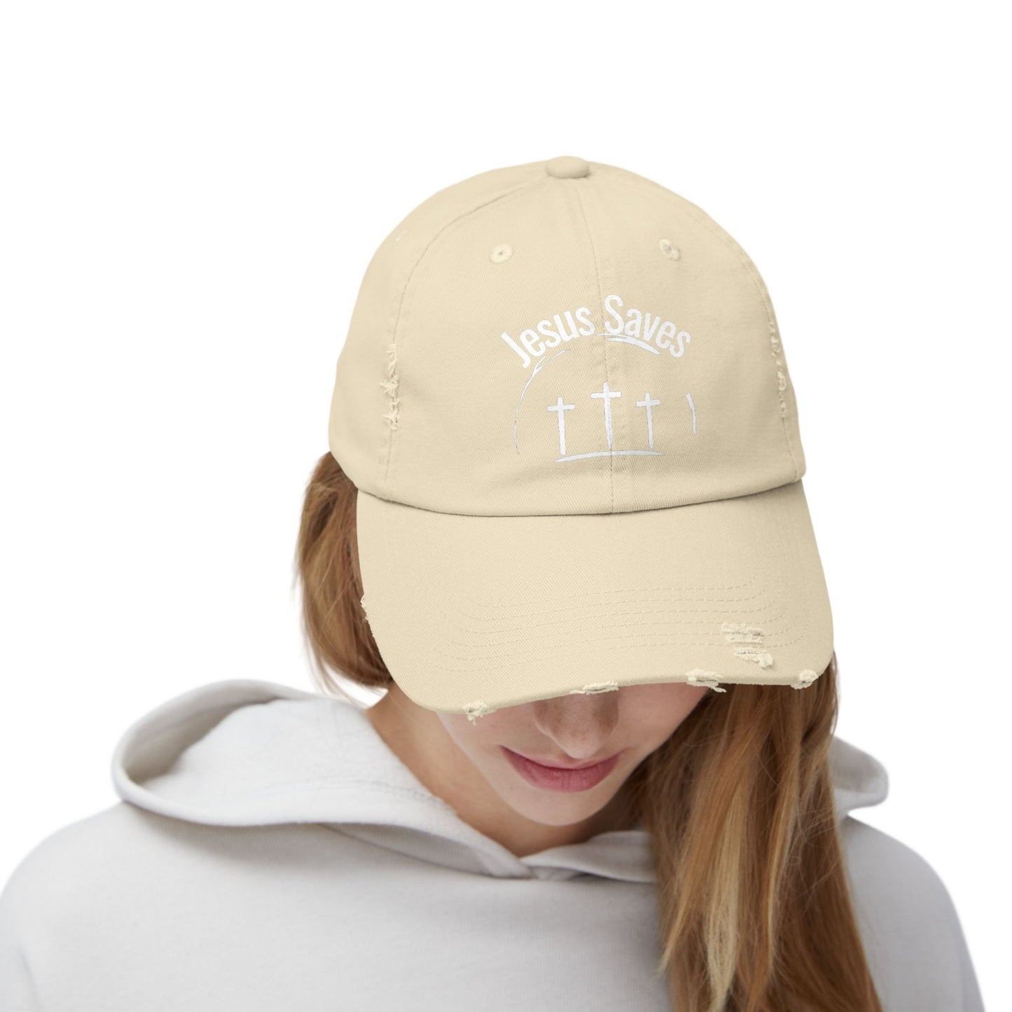 Distressed Cap - Jesus Saves