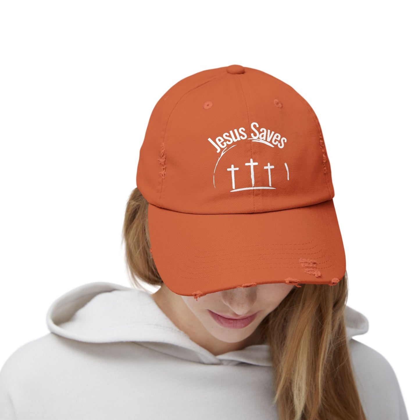 Distressed Cap - Jesus Saves