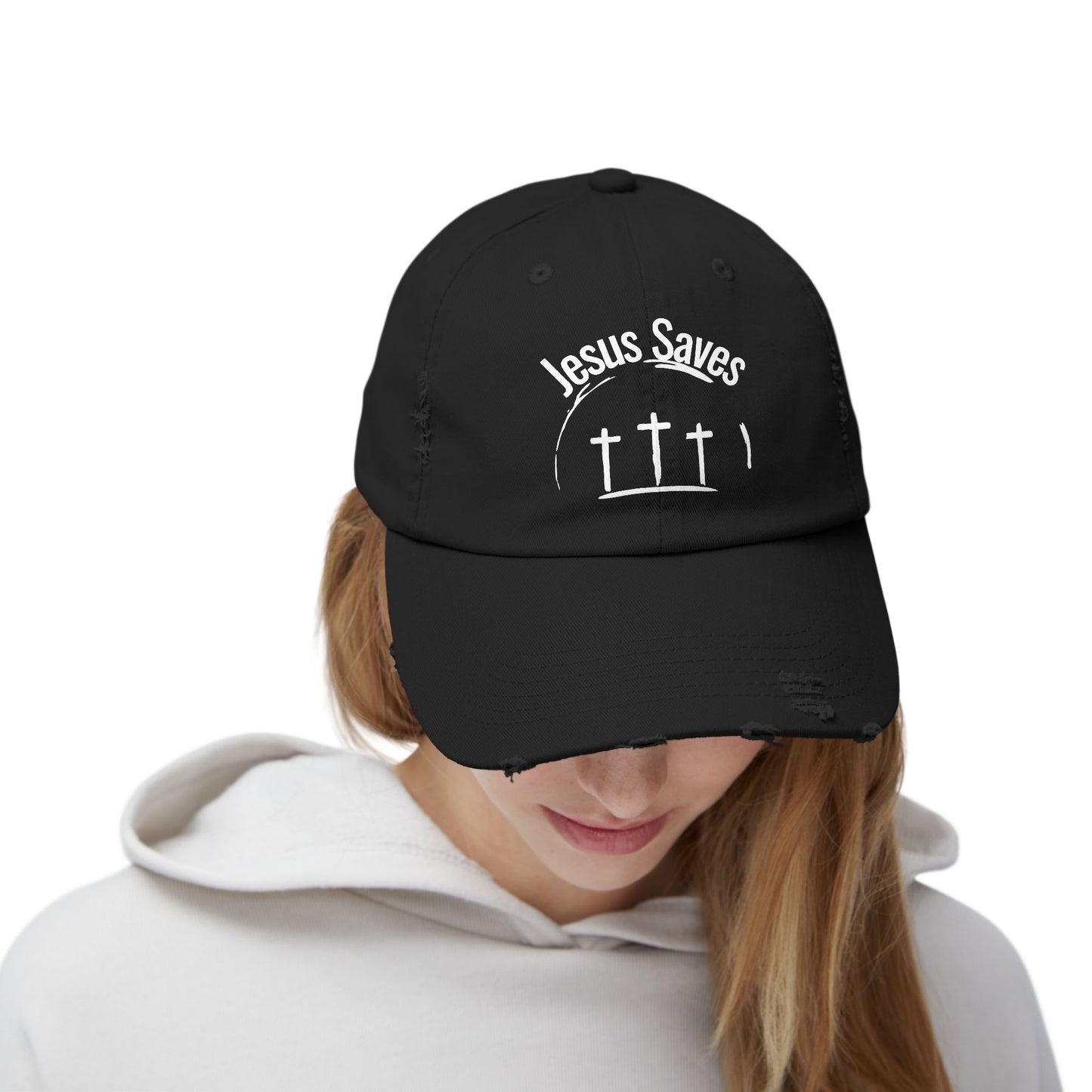 Distressed Cap - Jesus Saves