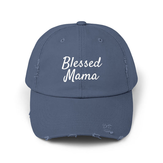 Distressed Cap - Blessed Mama Hat