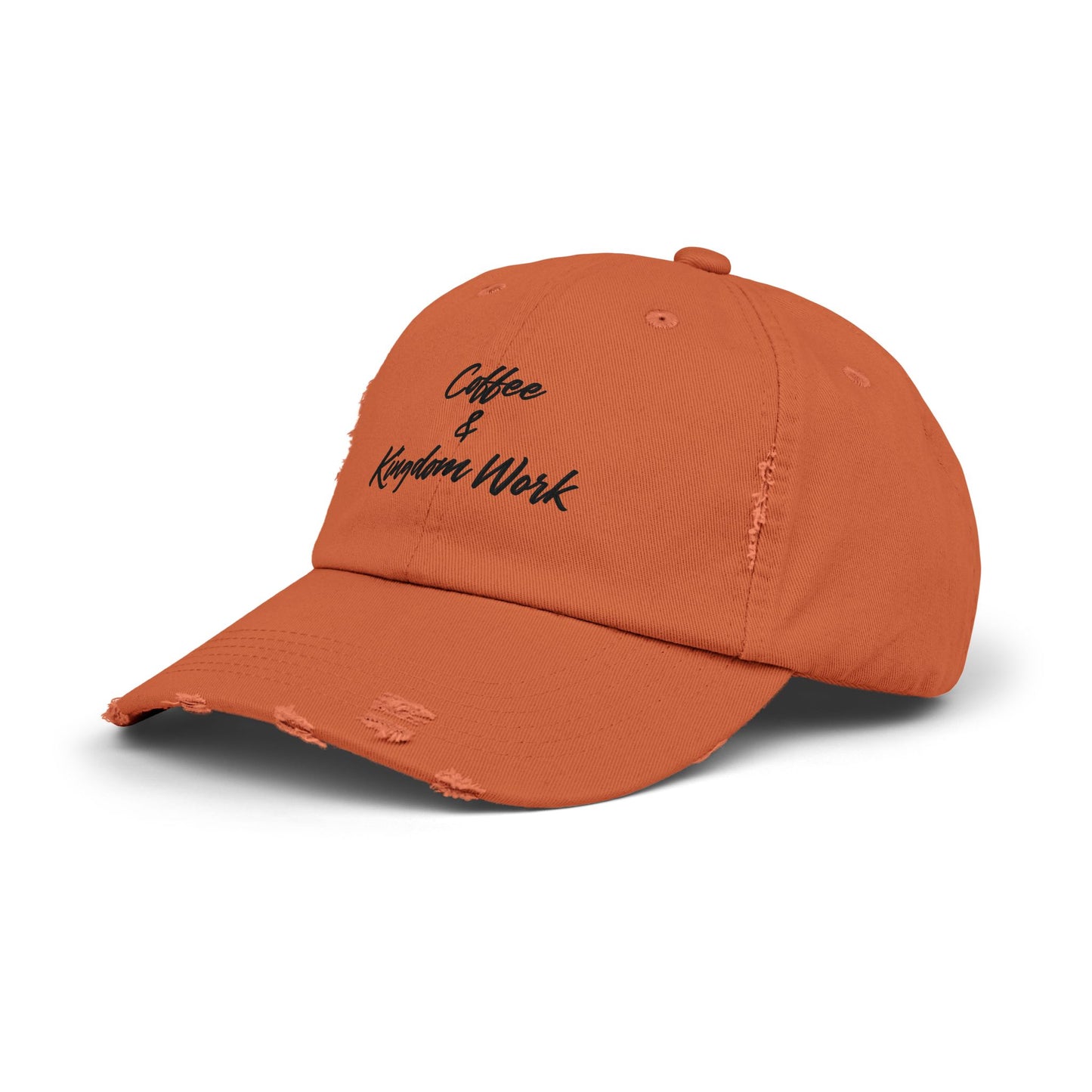 Distressed Cap - Coffee and Kingdom Work Hat