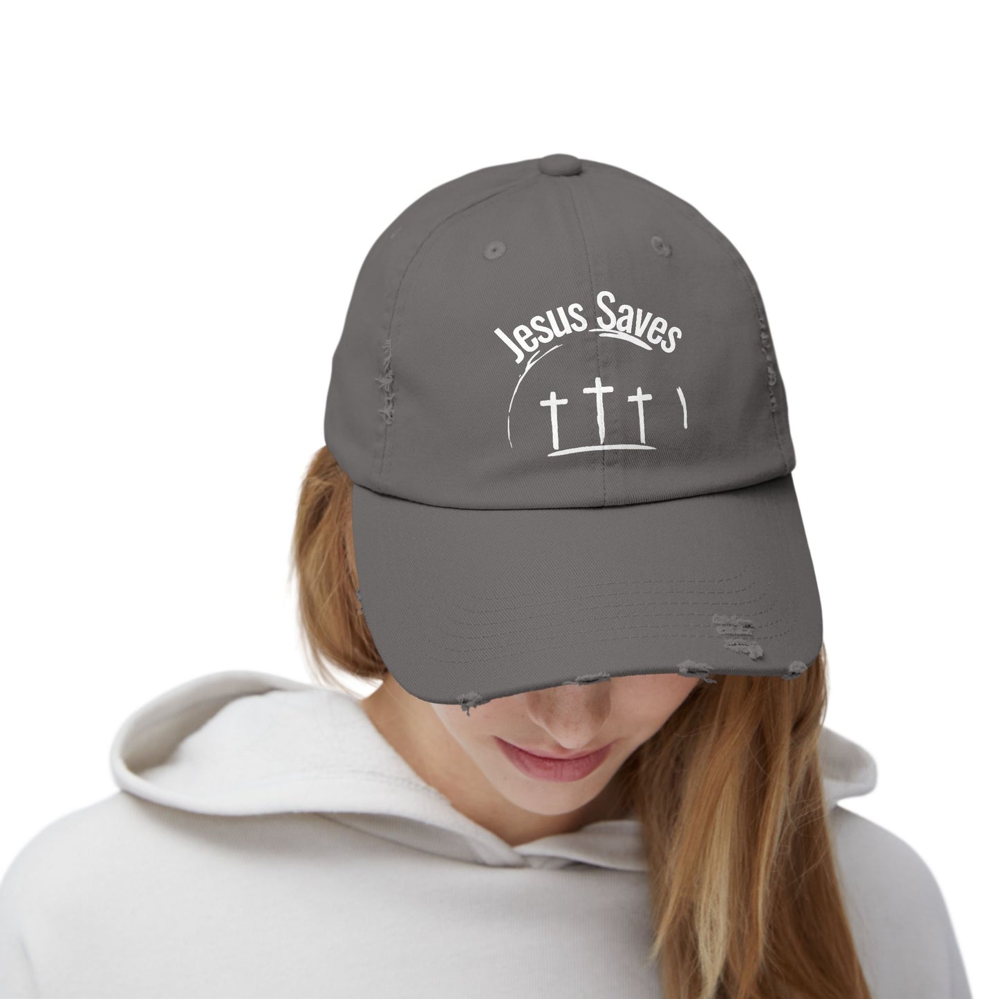 Distressed Cap - Jesus Saves