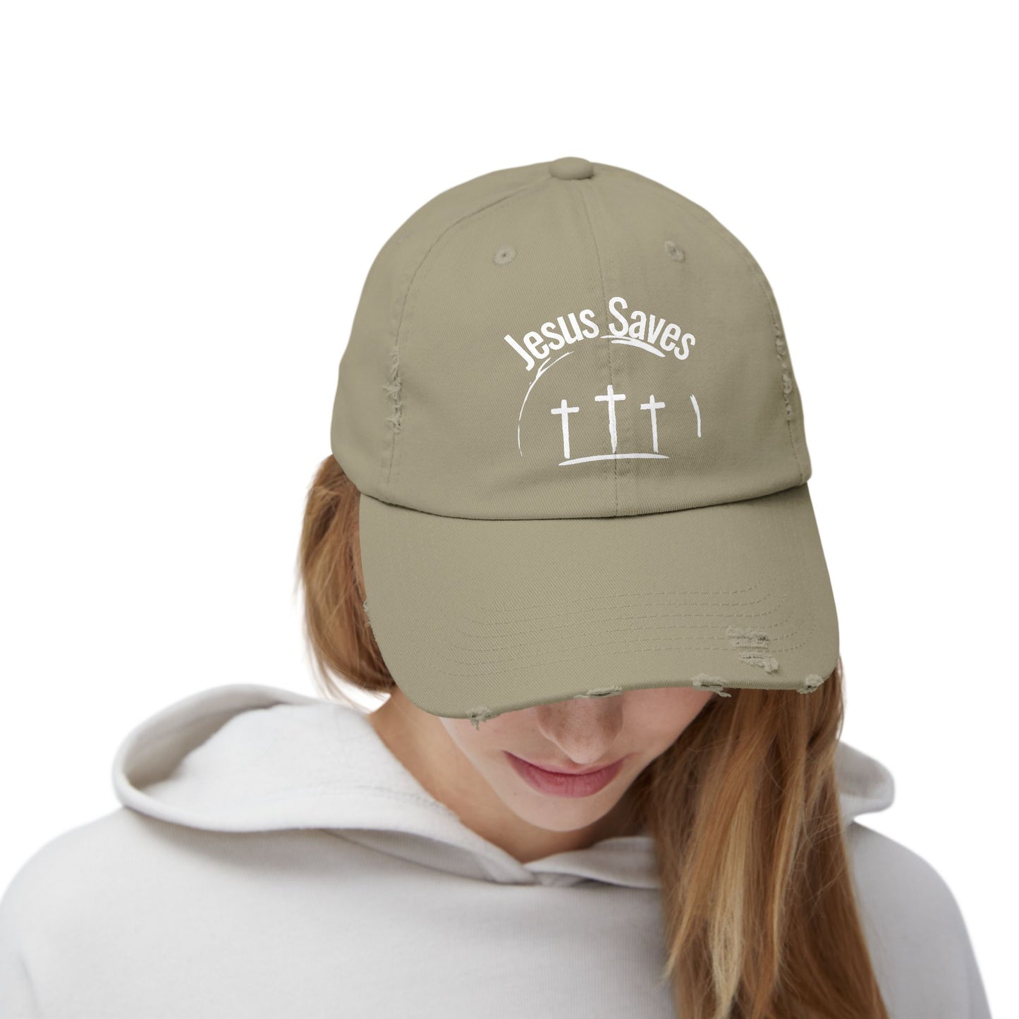 Distressed Cap - Jesus Saves