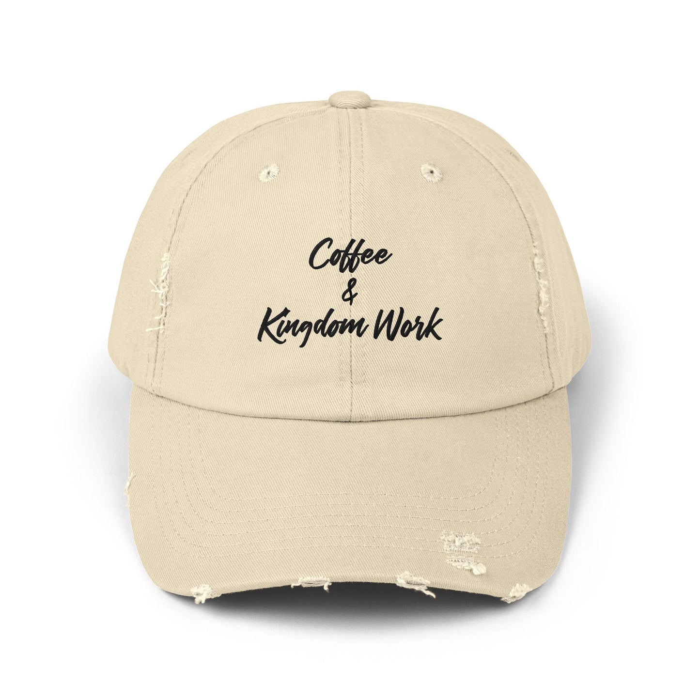 Distressed Cap - Coffee and Kingdom Work Hat