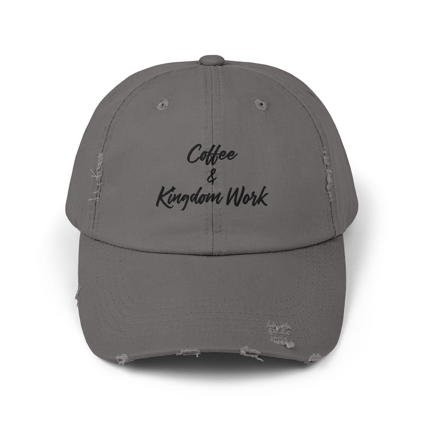 Distressed Cap - Coffee and Kingdom Work Hat