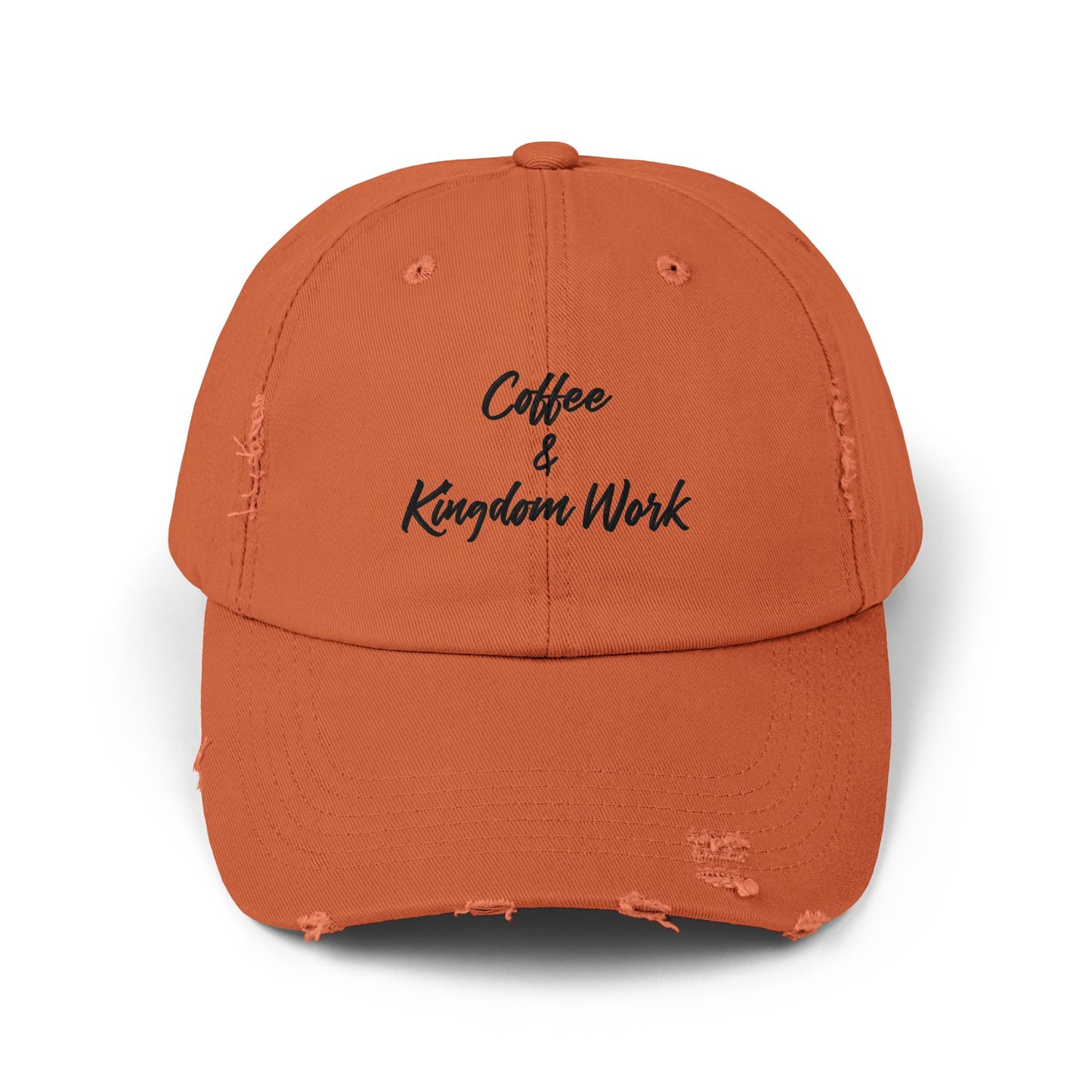 Distressed Cap - Coffee and Kingdom Work Hat