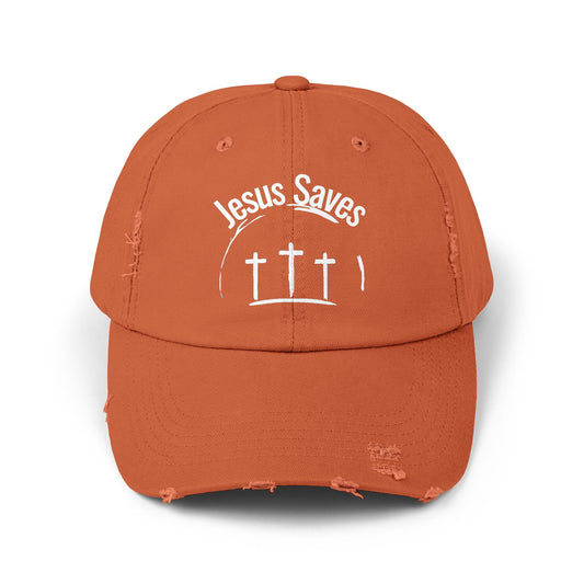 Distressed Cap - Jesus Saves