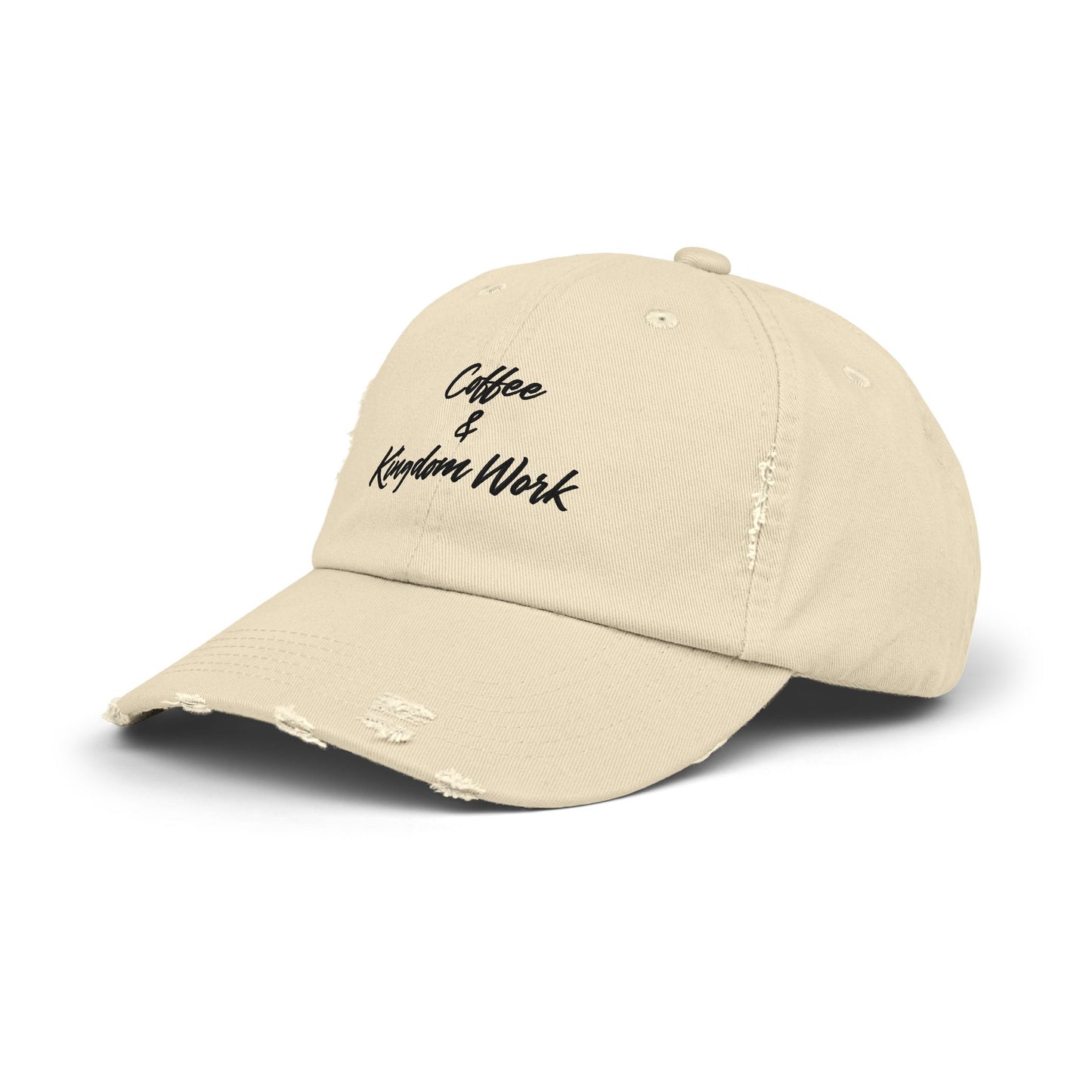 Distressed Cap - Coffee and Kingdom Work Hat