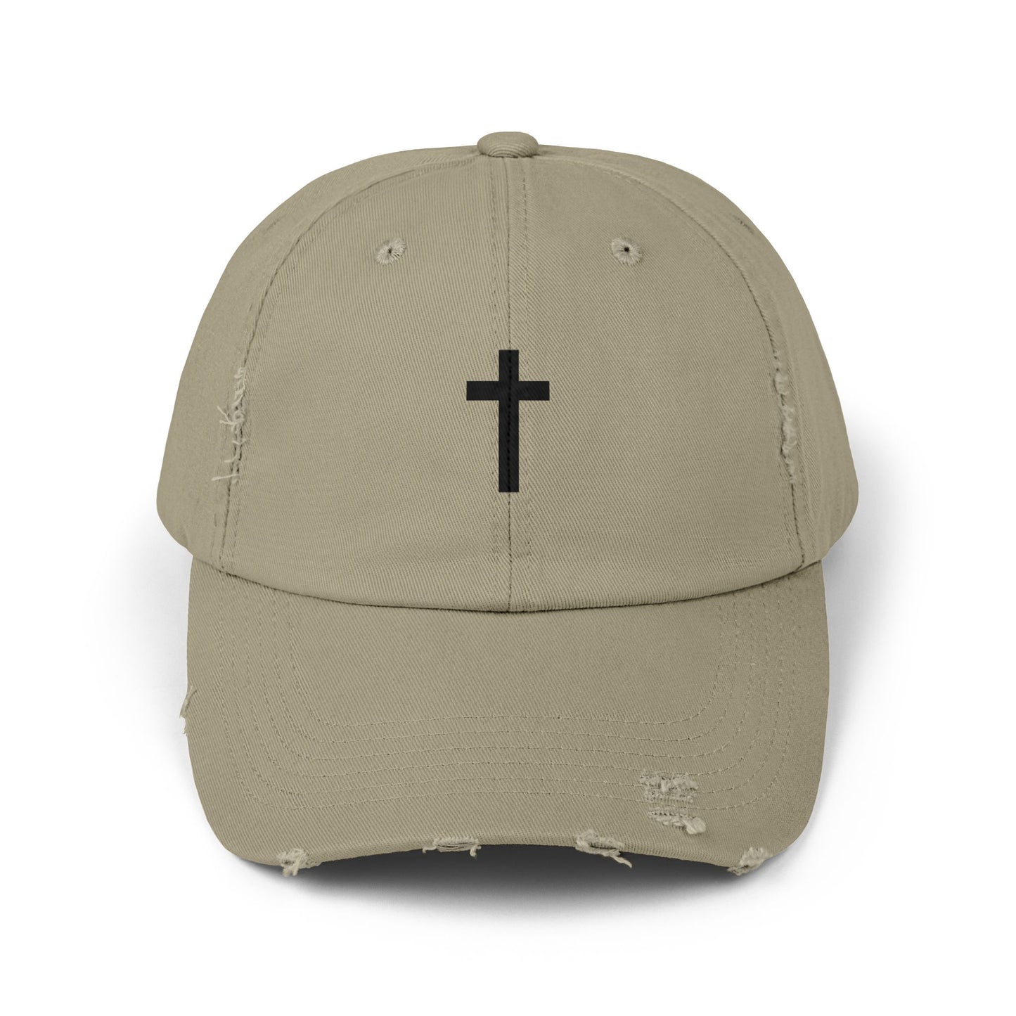 Distressed Cross Cap