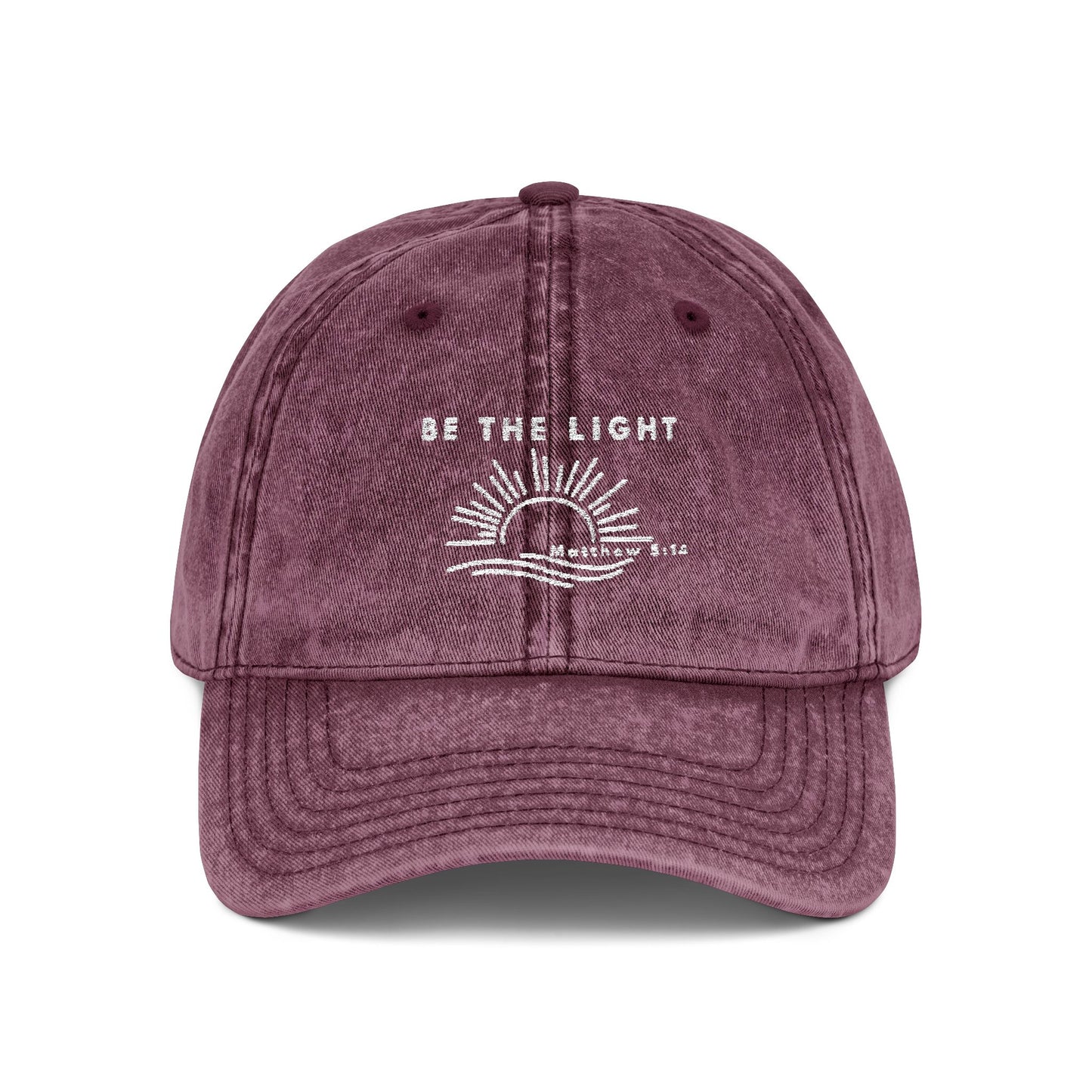 Embroidered Cap-Be The Light