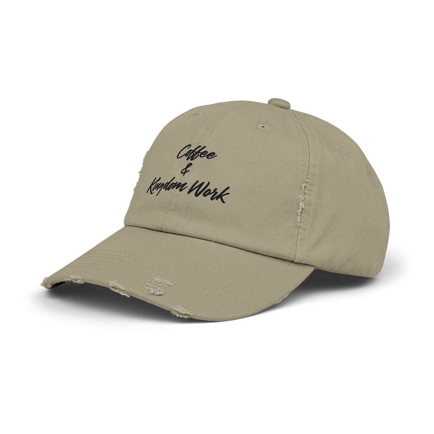 Distressed Cap - Coffee and Kingdom Work Hat
