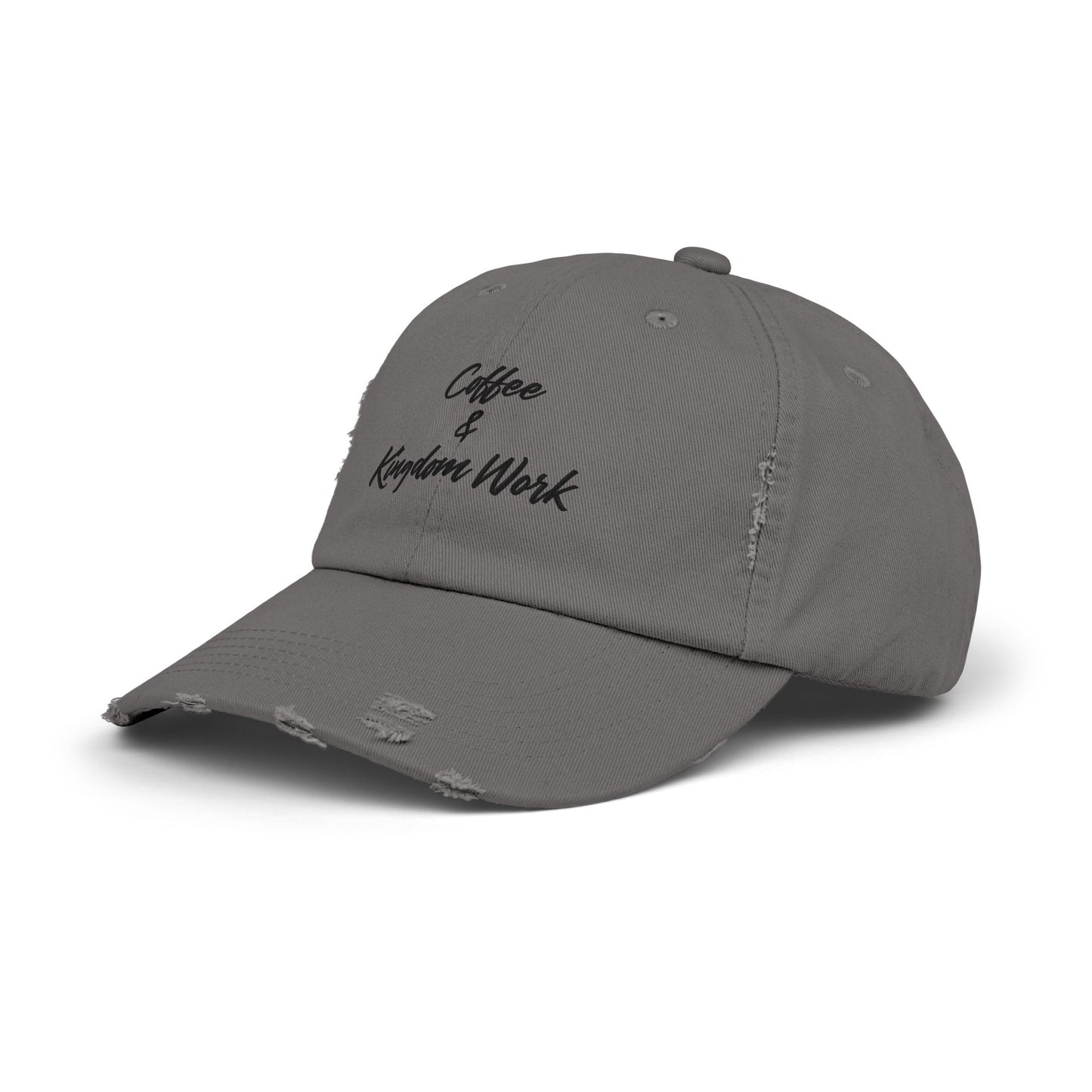 Distressed Cap - Coffee and Kingdom Work Hat