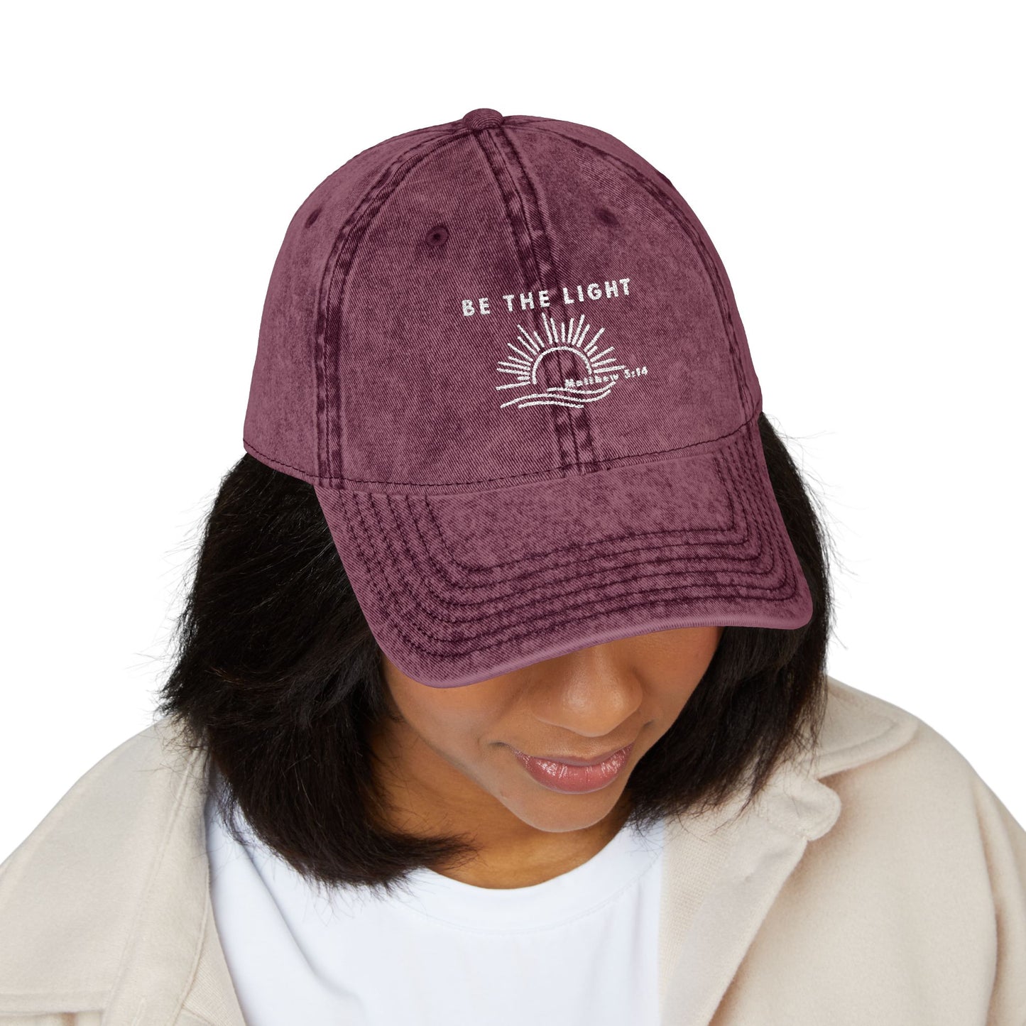 Embroidered Cap-Be The Light