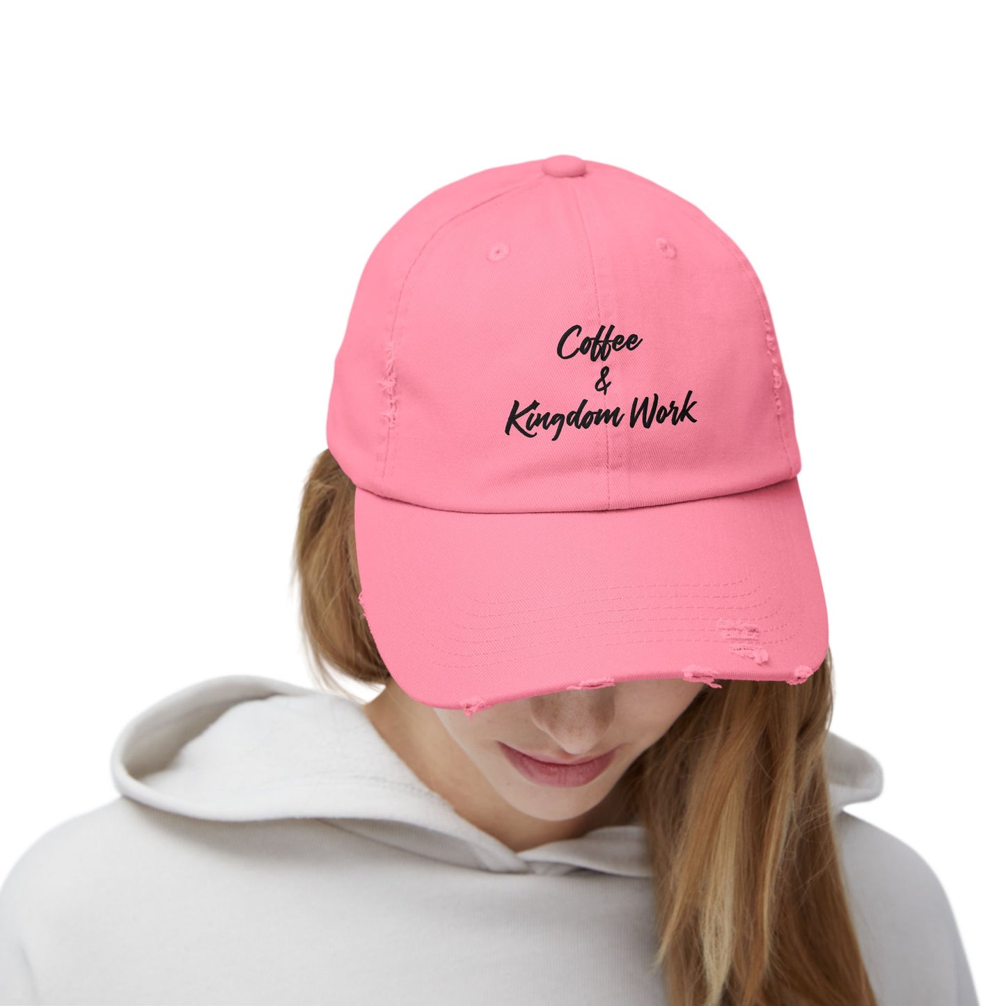 Distressed Cap - Coffee and Kingdom Work Hat