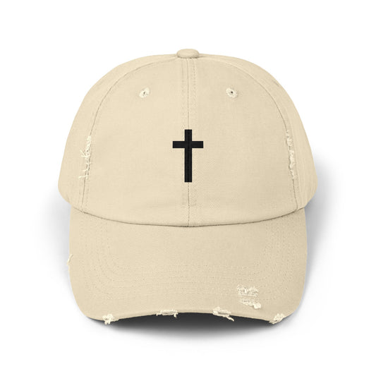 Distressed Cross Cap