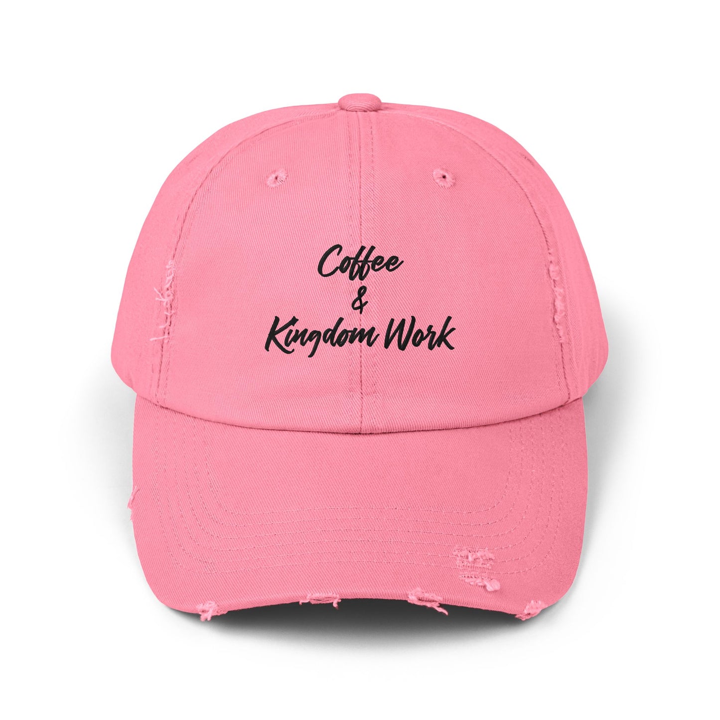 Distressed Cap - Coffee and Kingdom Work Hat