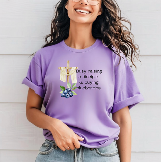Disciple Raising Blueberries T-shirt